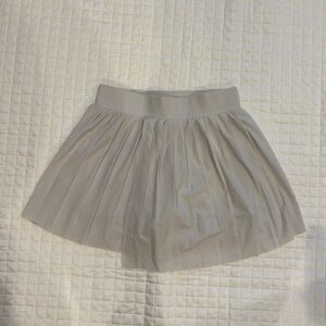 Varley Pleated Skater Skirt in Light Beige